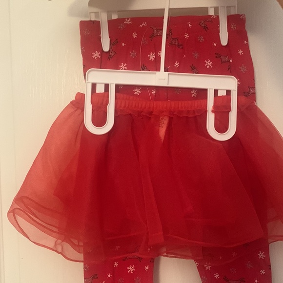 NWT Just One You Christmas Top and Leggings Set with Red TuTu -‎ Size 4T - Picture 4 of 4